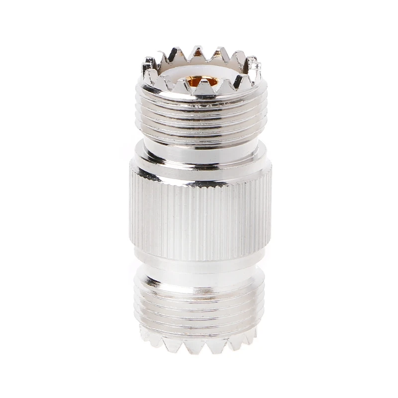 

UHF PL-259 SO-239 Female To UHF Female Jack RF Straight Connector Adapter Nickel
