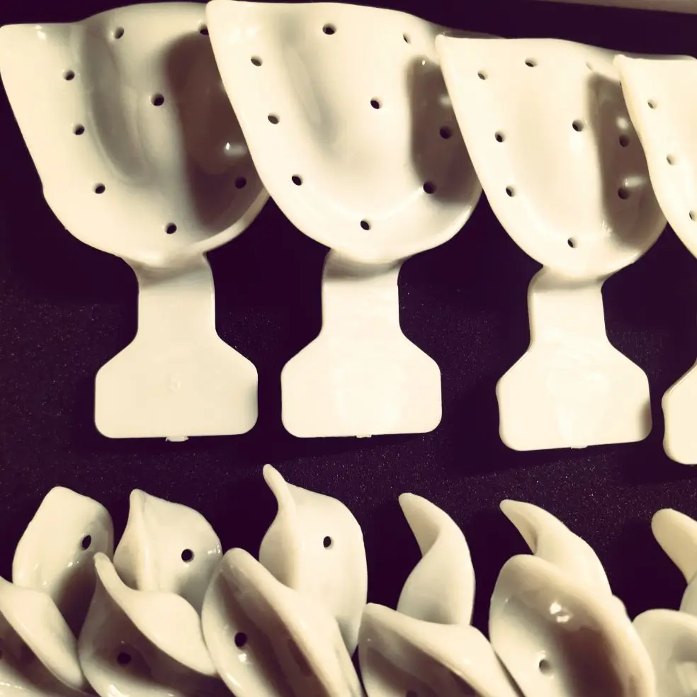 17 шт. лотки для стоматологических впечатлений полный поднос рта с отверстиями