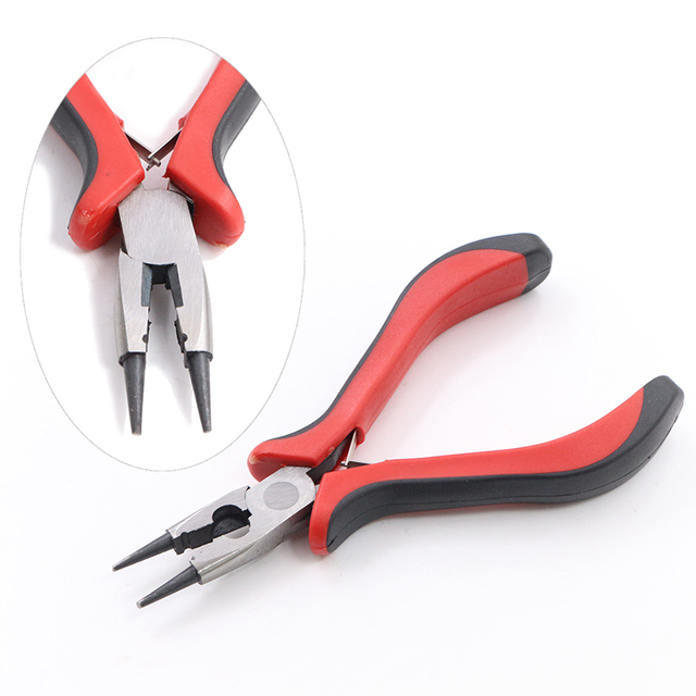 Piece Stainless Steel Needle Nose Pliers Jewelry Making Hand Tool Black 12.5cm