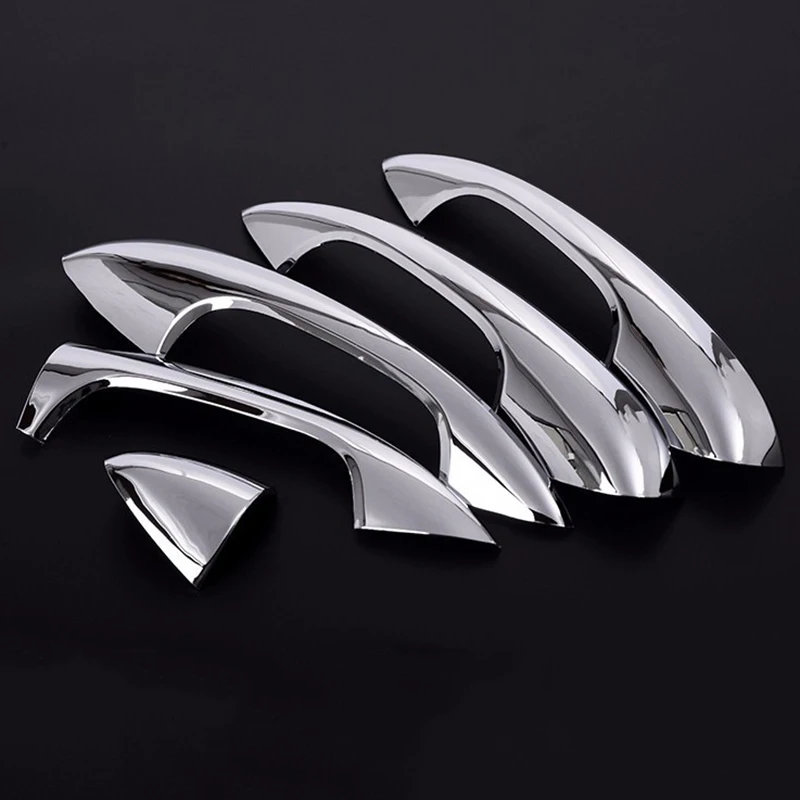 For Mercedes Benz W205 CClass C200 C180 GLC260 Car Accessories Door Handle Trim ABS Sticker 5pcs/set For LHD