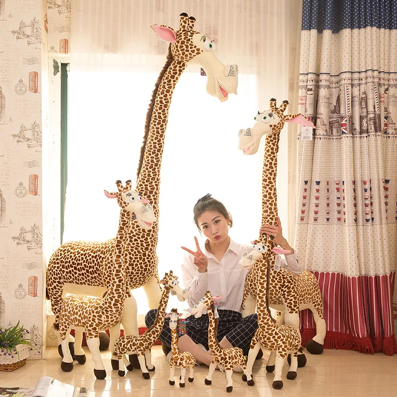 

2019 New Style Madagascar Model Giraffe Plush Toy Doll Customizable