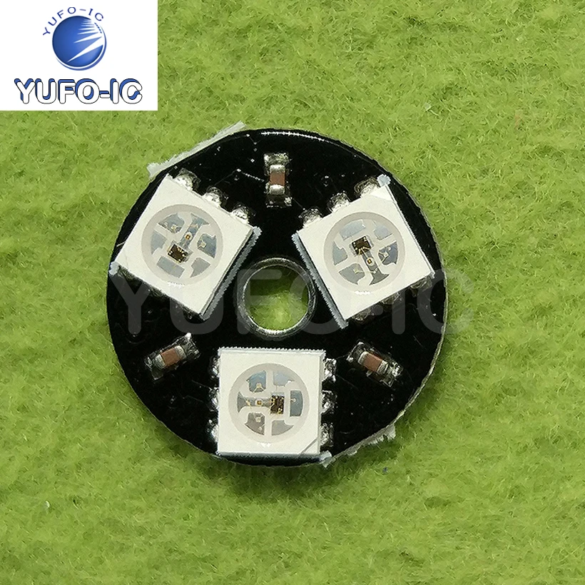 Бесплатная доставка 1 шт. фонарь дневного света WS2812 RGB полноцветный светодиодный