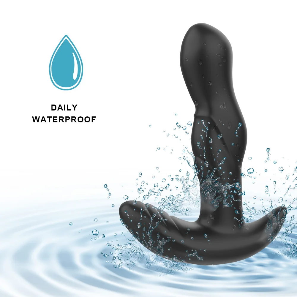 Massaggiatore vibrante prostata butt plug plug anale vibratore rotazione a 360 gradi stimolazione del punto G giocattolo del sesso Fo_voghion.com