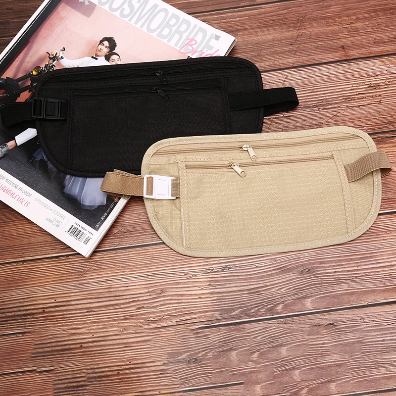 SAC DE SPORT,couleur noire--Sac de ceinture imperméable et Invisible