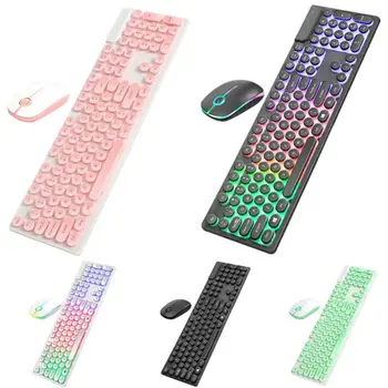 

Wired Keyboard Mechanical Gaming Portable USB Keyboards Mouse Suit Backlit Keyboard Touch Mouse Set Teclado Mecanico