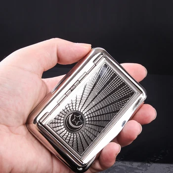 

Portable Pocket Size Metal Tobacco Box Keep Humidity Cigarette Box Storage Case Cigarette Holder Smoking Accessories SM189
