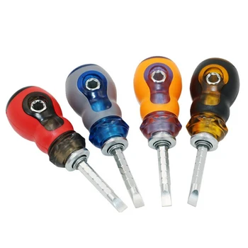 

Combination screwdriver with double-sided rod, short screwdriver, small double-sided screwdriver, mini screwdriver 2 in1