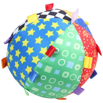 

Colorful Ball Bell Soft Hand Grasp Music Sense Baby Kids Educational Plush Toys