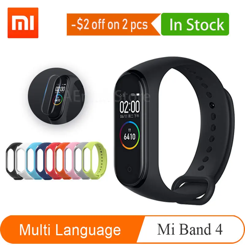 Presale 2019 глобальная версия Xiaomi mi Band 4 Smart band браслет сердечного ритма фитнес Bluetooth 5 0