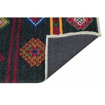 

Apex Motto 7 'x 10' Microfiber Black Area Rug