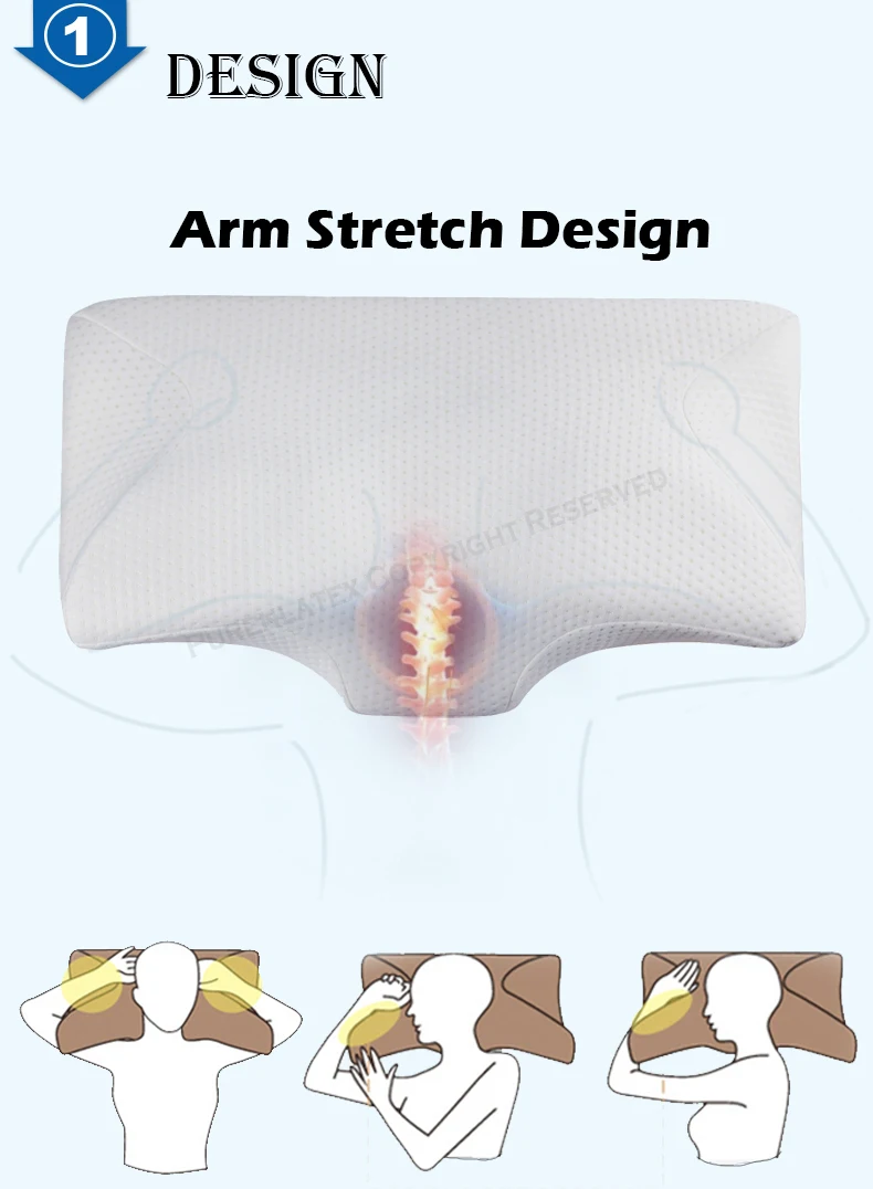 Almofada Cervical Purenlatex-Contorno Memória Espuma, Almofada Ortopédica