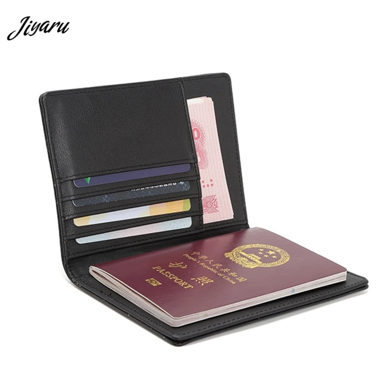 

2019 Travel Passport Holder PU Leather Card Cover Man Ticket Document Case Women Card Holders for Travel ID Card Cover