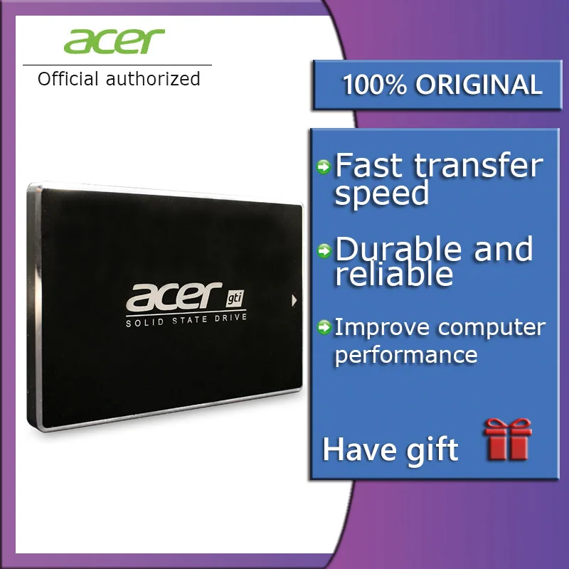Acer SSD 250 ГБ 500 1 ТБ Внутренний твердотельный накопитель 2 5 дюймов SATA III HDD жесткий