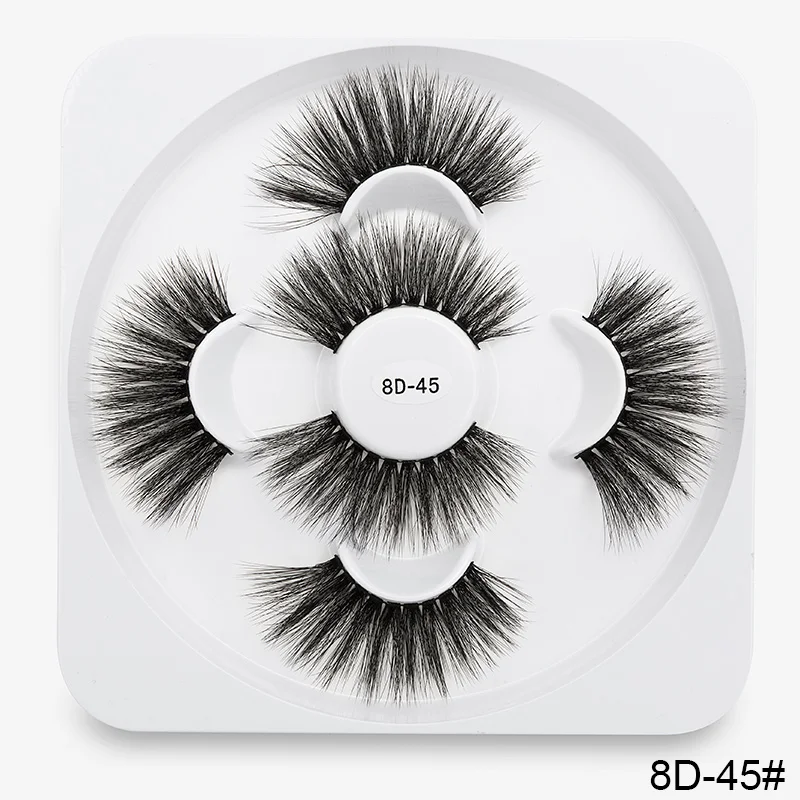 8D-45 SEXYSHEEP 3/7 пар с фокусным расстоянием 25 мм 8D норковые ресницы натуральные длинные накладные ресницы объем Накладные ресницы макияж расширение ресницы «maquiagem» - Цвет: 8D-45