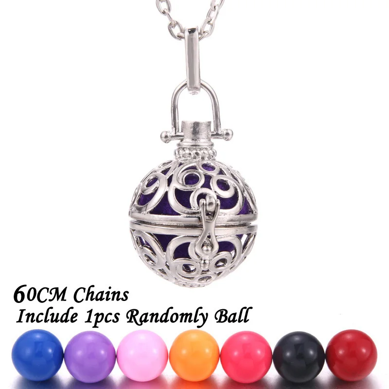 New Aromatherapy lockets Vintage silver Perfume Diffuser necklaces Aroma Essential Oils Pendant Necklace Pregnant woman necklace