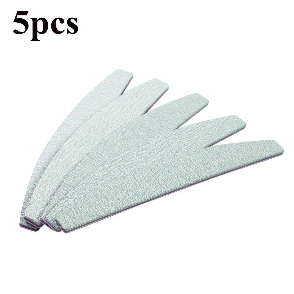 5pcs 1 шт пилочка для ногтей 100/180 шлифовальный буферный блок двухсторонняя губка для дизайна ногтей Профессиональный блок полировки губки для ногтей - Цвет: 5pcs