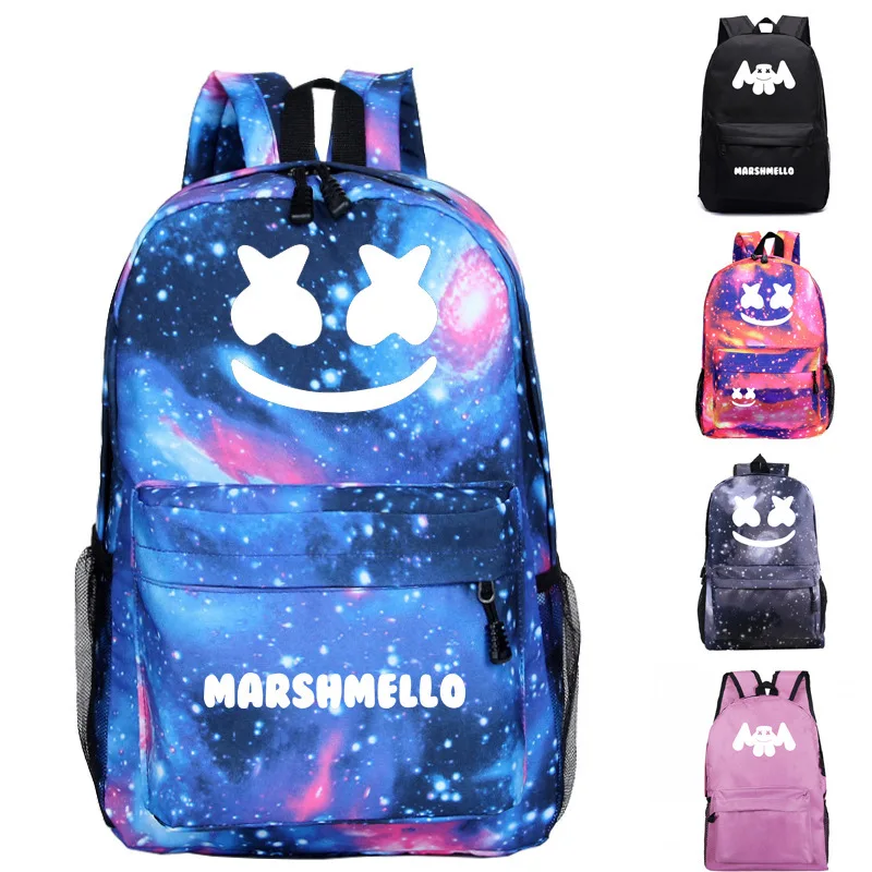 Новый американский диджей Marshmello marshmallow рюкзак хипстер для улицы студентов