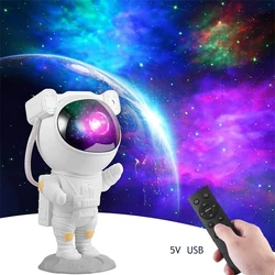 Projecteur de galaxie 5V USb, lampe de nuit décorative d'astronaute, luminaire décoratif pour la maison, chambre à coucher, cadeau pour enfants 