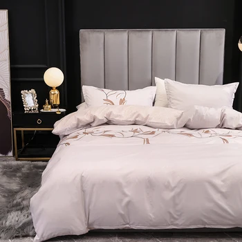 

3pcs Nordic solid print bedding set duvet cover 240x220 pillowcase 50x70 twin queen king size Bed linen for home