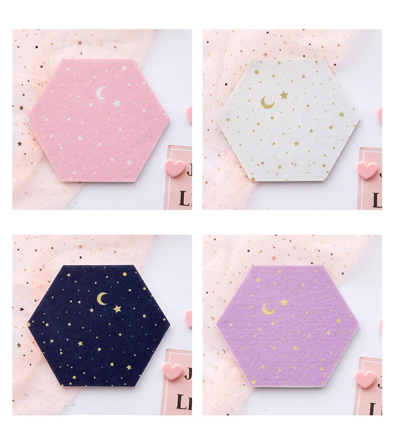 Felt Hexagon 3D Wall Stickers | Letter Message Board babiesdecor.myshopify.com