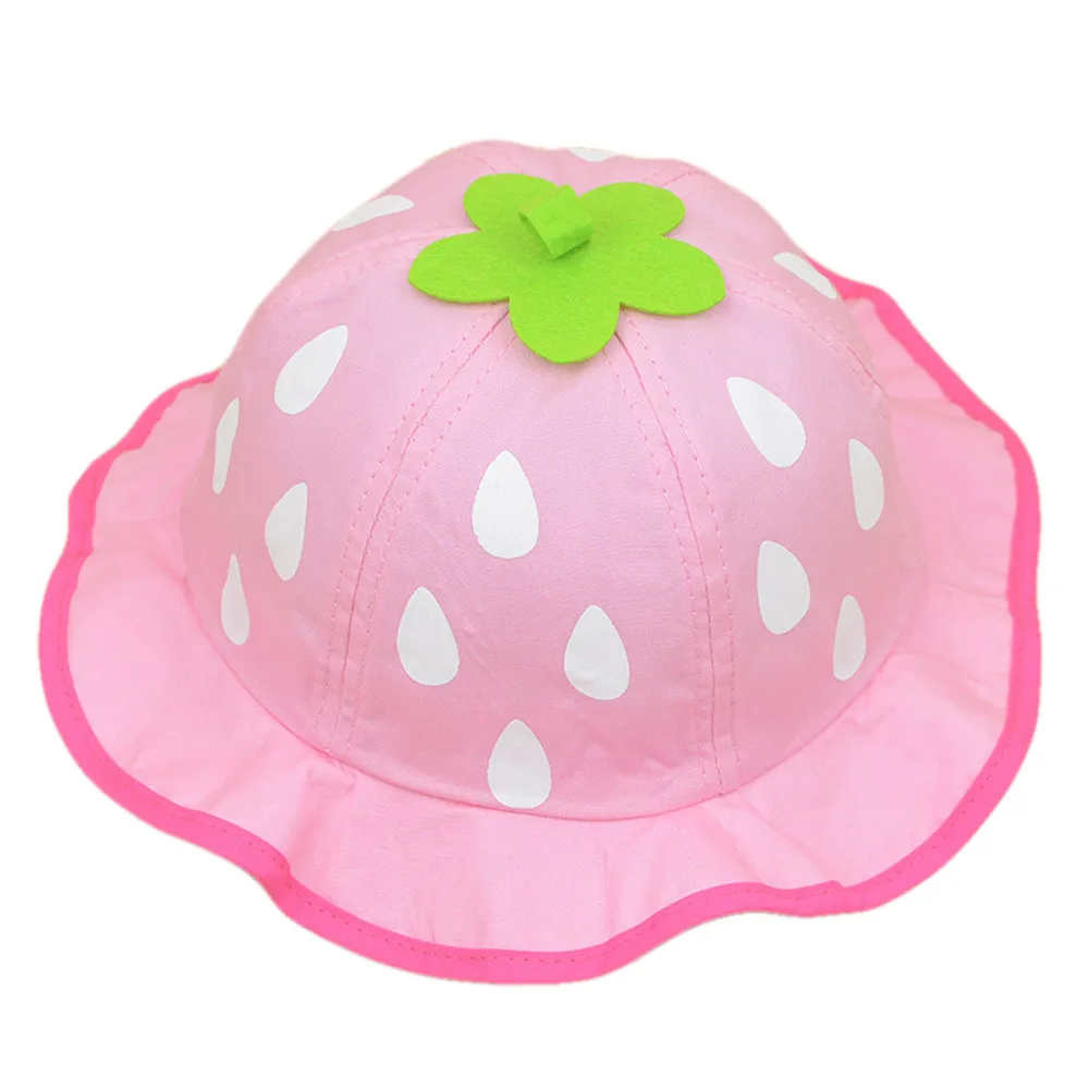 New Fashion Baseball Cap Sunhat Strawberry Raindrop Shaped Boys Girls