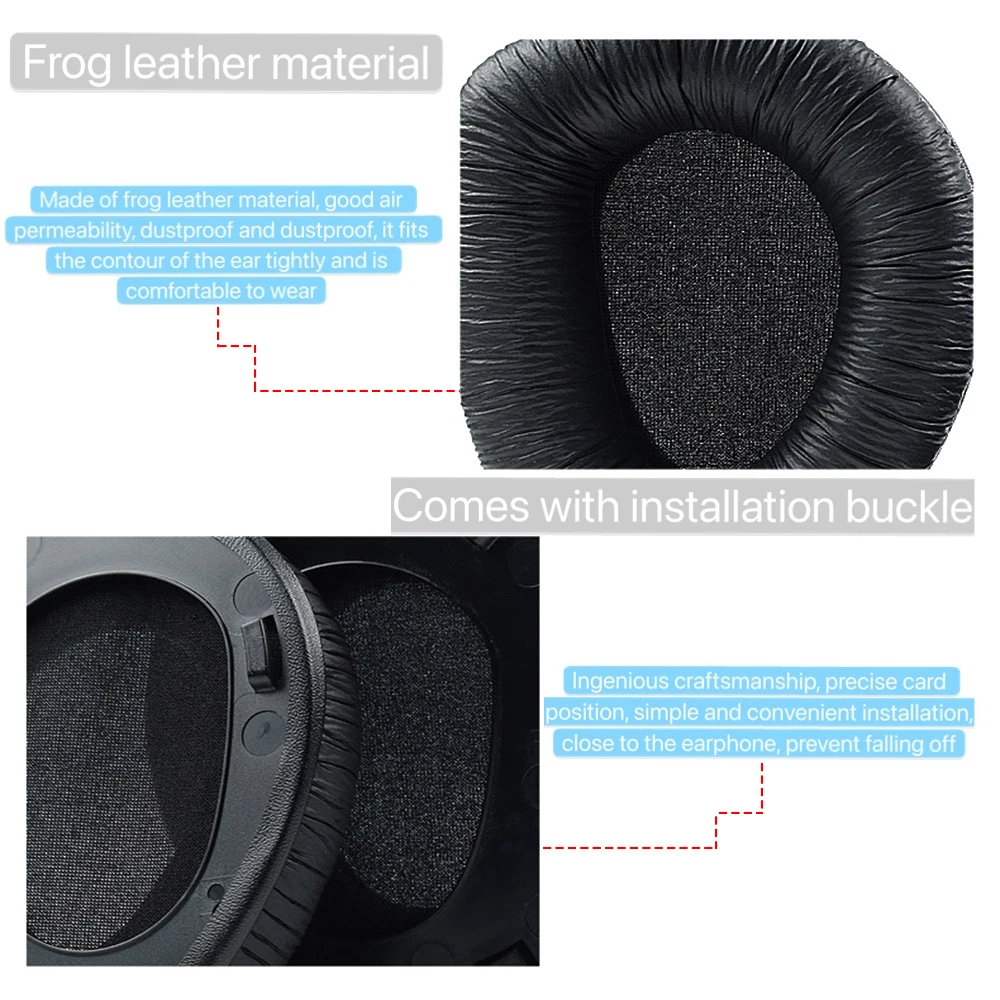 Earpads Velvet Replacement cover for Sennheiser RS165 RS175 RS185 RS195 HDR165 HDR175 HDR185 HDR195 Earmuff Headset Cushion Cup