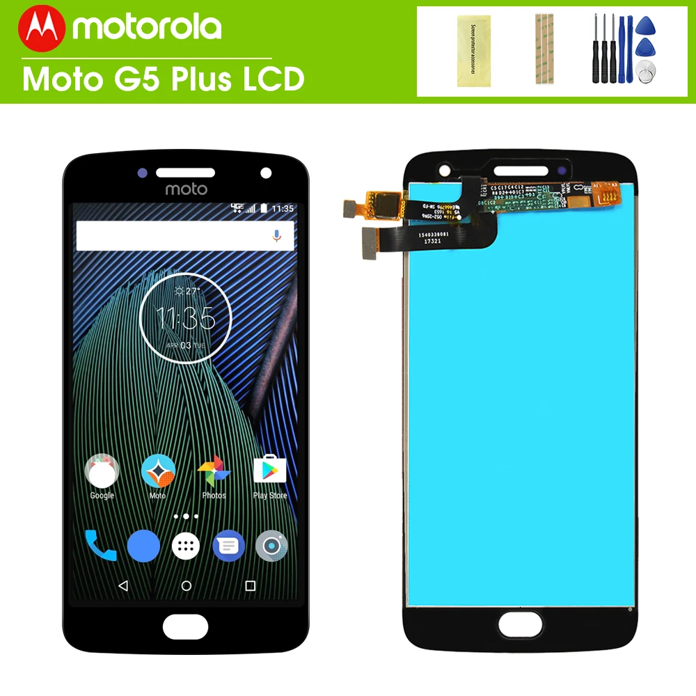 ЖК-дисплей 5 2 дюйма для Motorola Moto G5 Plus XT1684 XT1685 XT1686 XT1683 с сенсорным экраном и