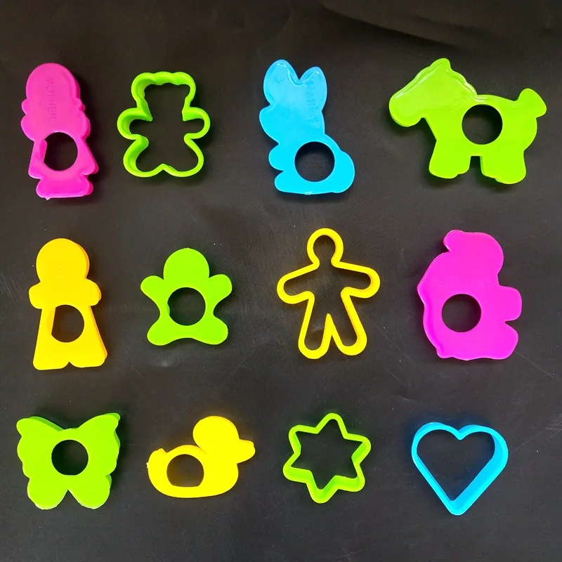 Slimes Soft Clay Flower Animals Letter Number Tool Plasticine Modeling Cutter Plastic Sculpture Play Dough Toys play dough tools,slime kit,modelling clay