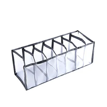 

Foldable Drawer Organizer Underwear Storage Box with Compartments Socks Bra Organizer Underpants Organizer Drawers 7Grids #BL1