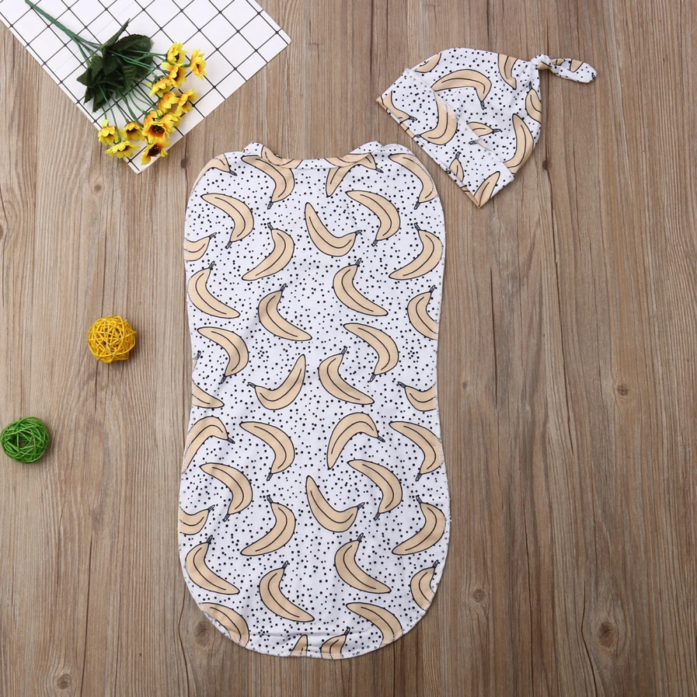 Для новорожденных 2 шт. мягкое детское Пеленальное муслиновое одеяло на молнии для завёртывания для пеленания одеяло для сна сумки из хлопка с рисунком