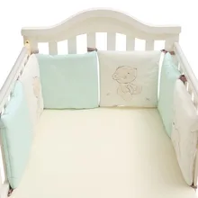 Children Infant Crib Bumper Bed Protector Baby Kids Cotton Cot Nursery for Bear Bumper Boy and Girl Bedding