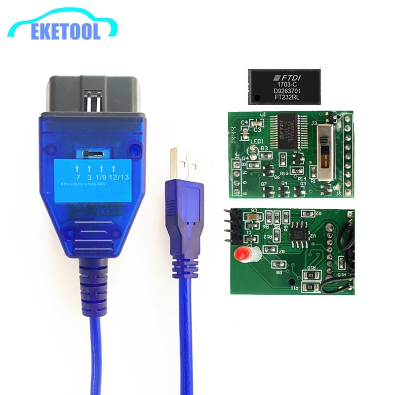 Переключатель 4 Way позиция для VAG KKL Фиат ECU сканирования FTDI FT232RL FT232RQ USB инструмент