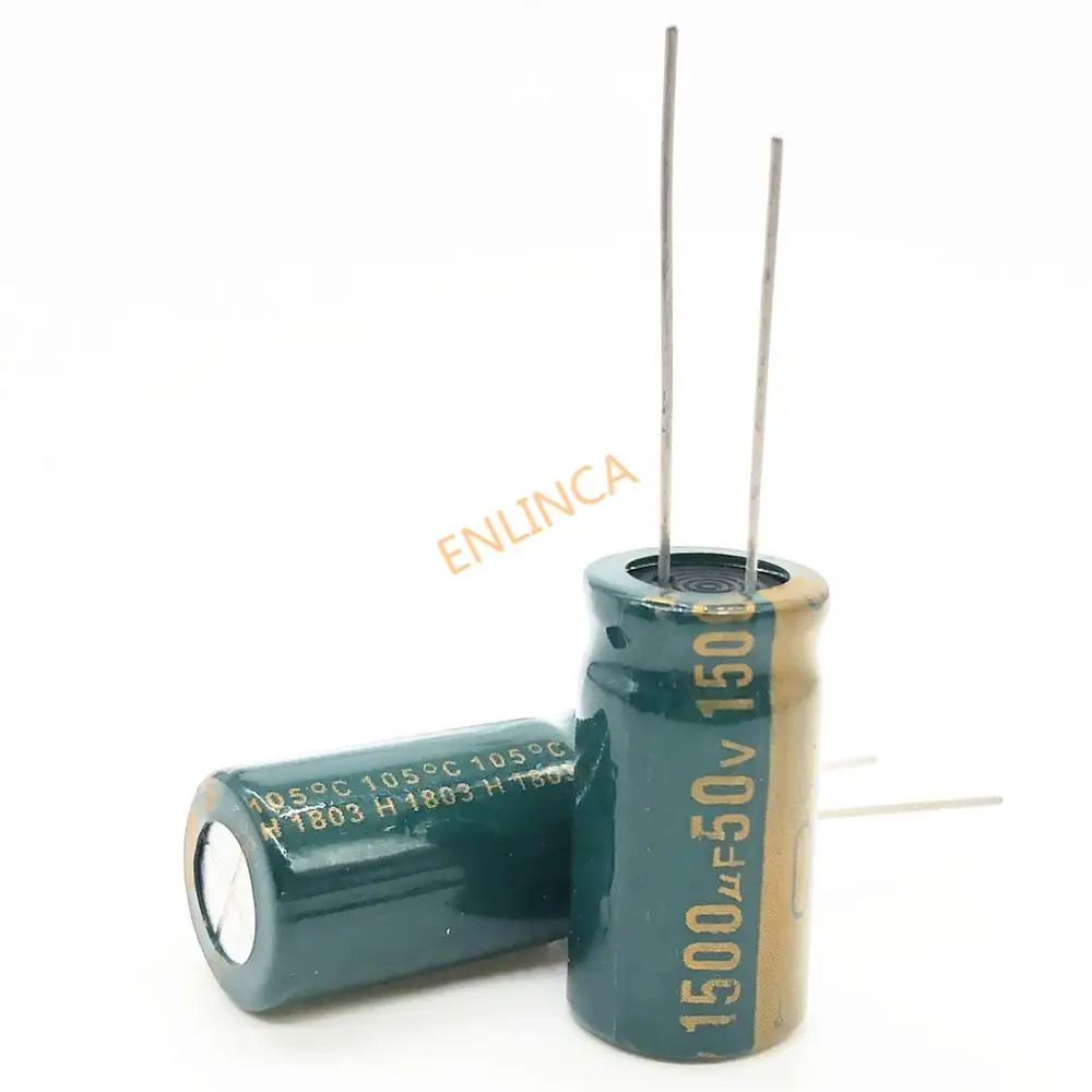 

2pcs 50V 1500UF 13*25MM high frequency low impedance aluminum electrolytic capacitor 1500uf 50V 20%
