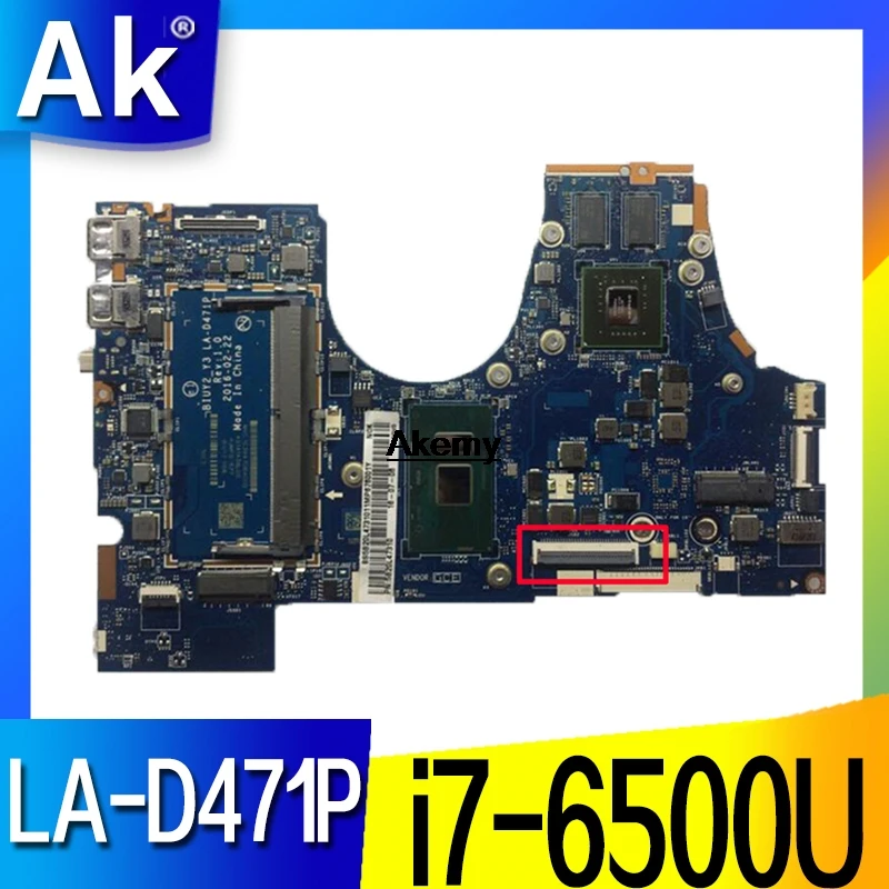 

Mother board For Lenovo Yoga 710-14ISK Laptop Motherboard w/ i7-6500U 2.5Ghz CPU 5B20L47310