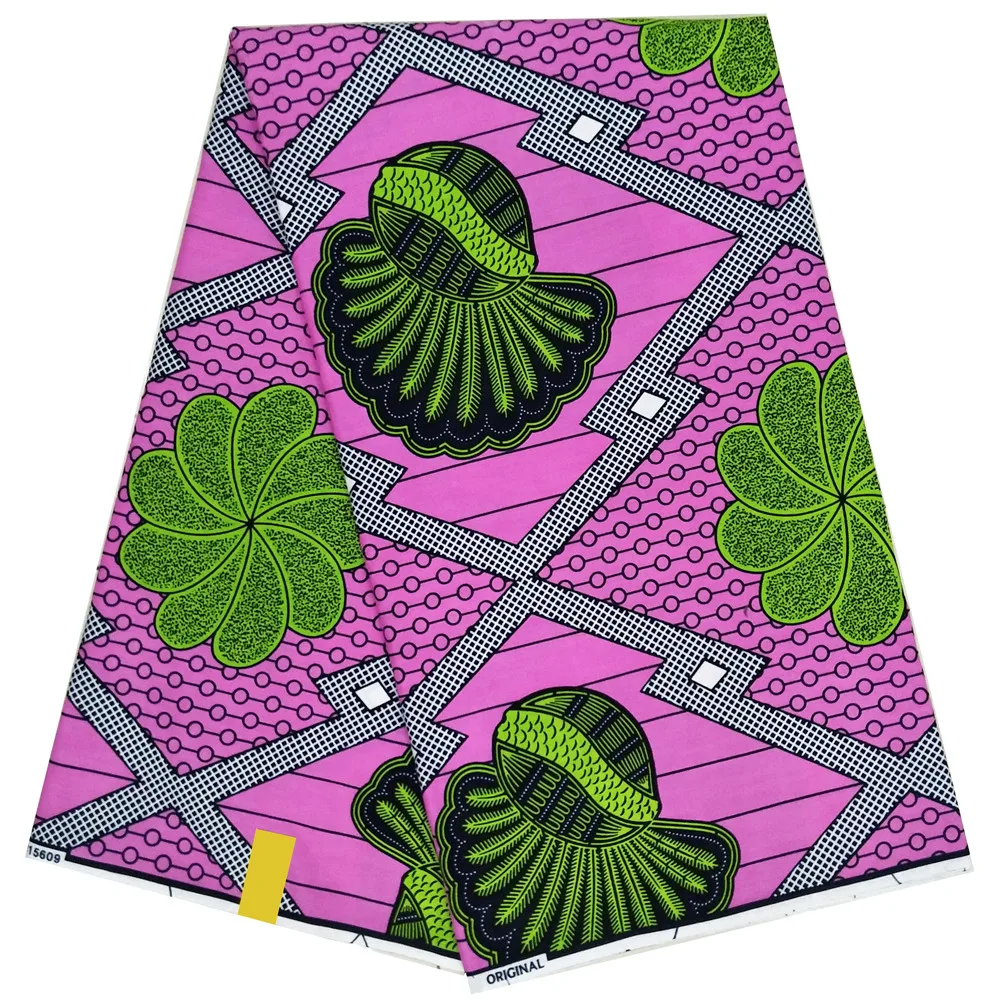 Африканские подлинные восковые отпечатки ткани Анкара голландский воск хлопок Нигерия обертка