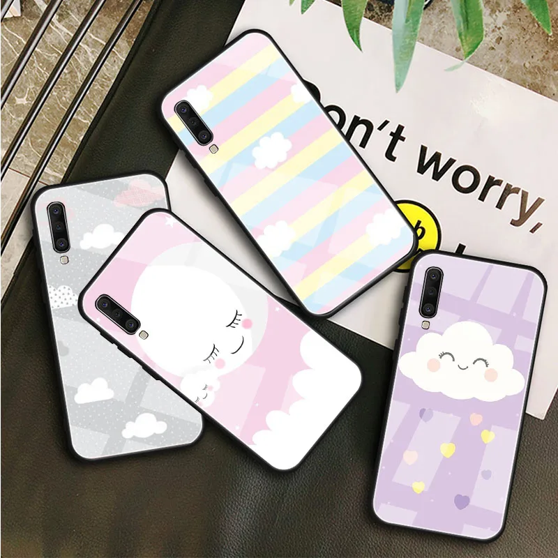 Чехол для Samsung Galaxy A10S A10E A20S A20E A30S A40 A50S A60 A70 A80 A90 A6 A7 A8 закаленное стекло | Мобильные