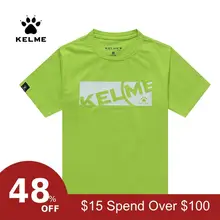 KELME/летние детские спортивные футболки для отдыха; серия для бега; 93.5% хлопок; 6.5% спандекс; дышащая футболка; KCC162019