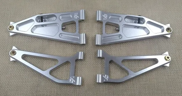

Aluminum Front Upper arm +Front Lower arm FOR 1/10 SCALE LOSI BAJA REY 4WD rc car silver color