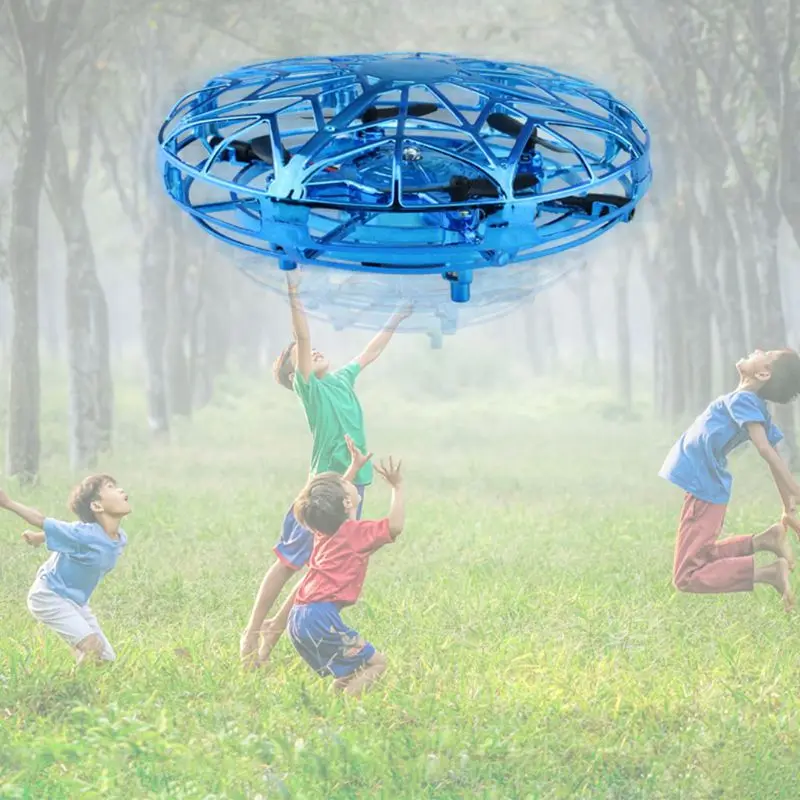 Hand Helicopter Mini Quadcopter Drone UFO Anti-collision Flying Aircraft for Kid R7RB