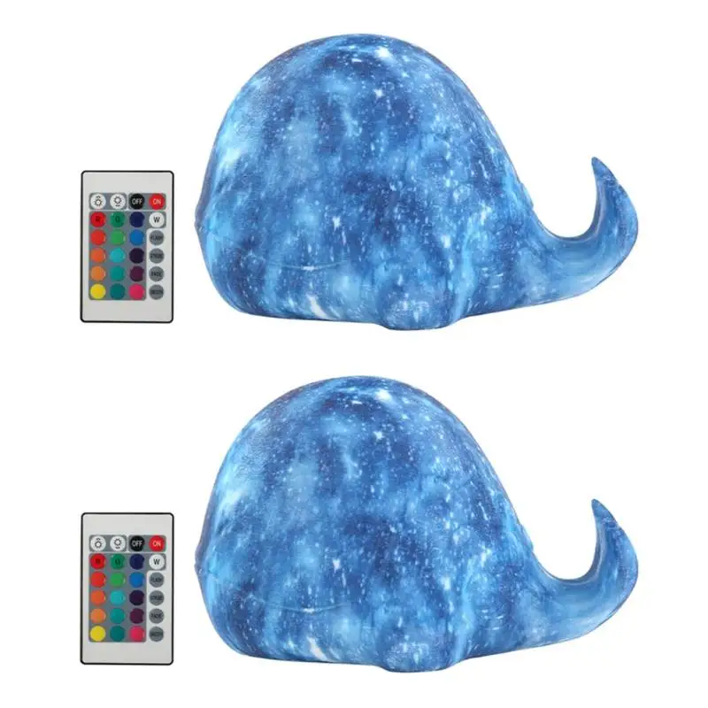 

16 Colors 3D Printing Starry Sky Whale Lamp Colorful Change LED Night Light