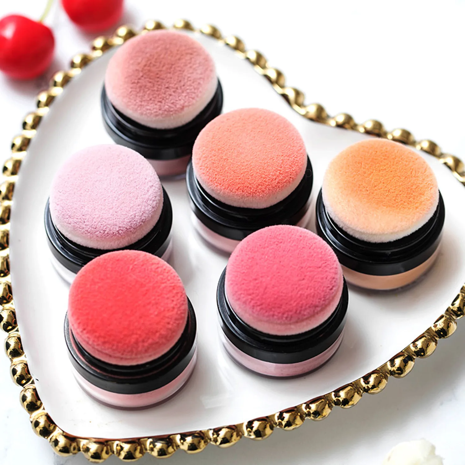 Powder Blusher Blush Powder Facial Blusher ILISYA Soft Face Blusher Powder Cheek Rouge Nourishing Nude Makeup