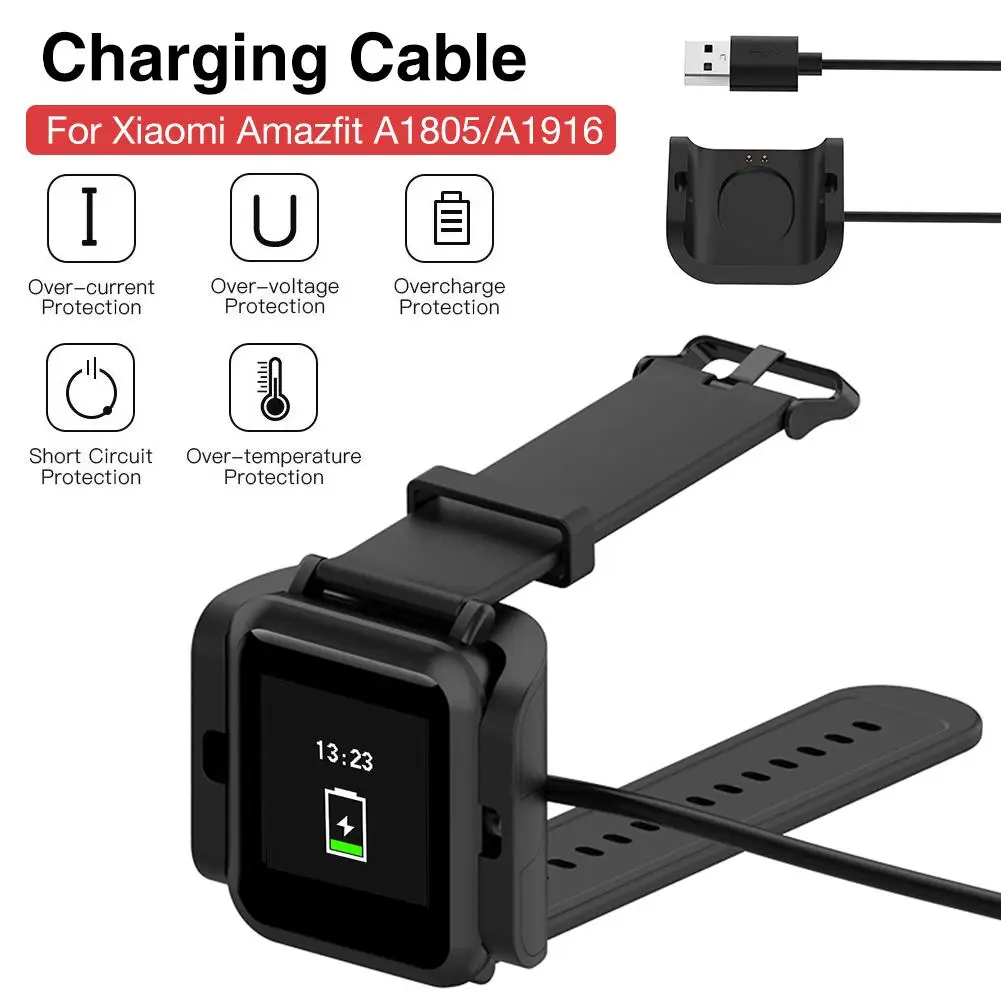 Rondaful 1 м USB зарядная док-станция подставка безопасный зарядный кабель для Xiaomi Huami
