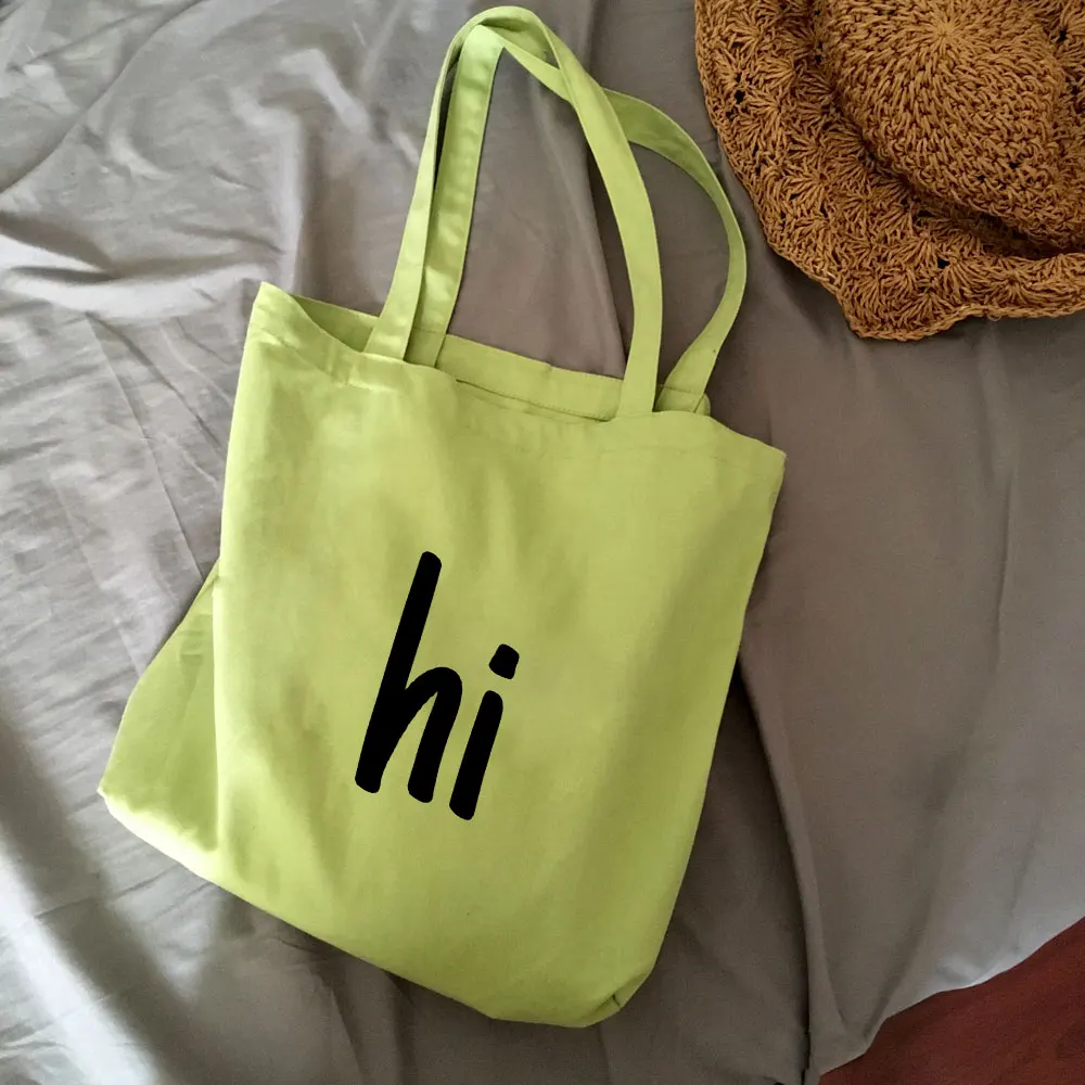 Буквенный логотип реклама на холсте сумка для покупок подарки складной reusablebag