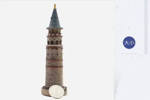 Ручная роспись Турция Галата кулеси изделия из смолы Креативные украшения для