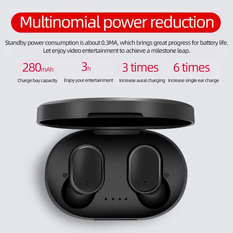 MPOW A6S TWS наушники Bluetooth 5,0 беспроводные наушники-вкладыши с зарядной коробкой микрофон наушники fone de ouvido
