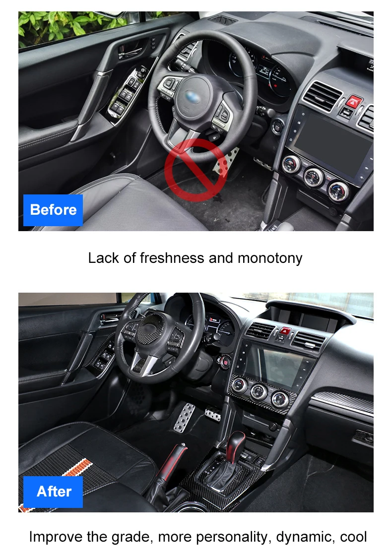 QHCP кнопка запуска двигателя, кнопка остановки, кольцо, дверная чаша, наклейка, Автомобильное рулевое колесо, кнопка, крышка ABS для Subaru Forester