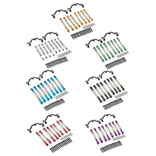 

8pcs 1/16 RC Aluminum Link Set & Pull Rod Base Seat for WPL B14 B24 C14 C24 Crawler Car