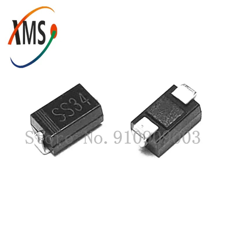 100 stücke 1N5822 SMA SS34 smd do 214ac IN5822 Schottky diode ss34 ...