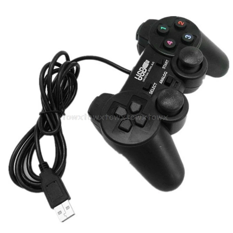 Черный проводной игровой контроллер USB джойстик геймпад для ПК ноутбук D10 19 Прямая поставка