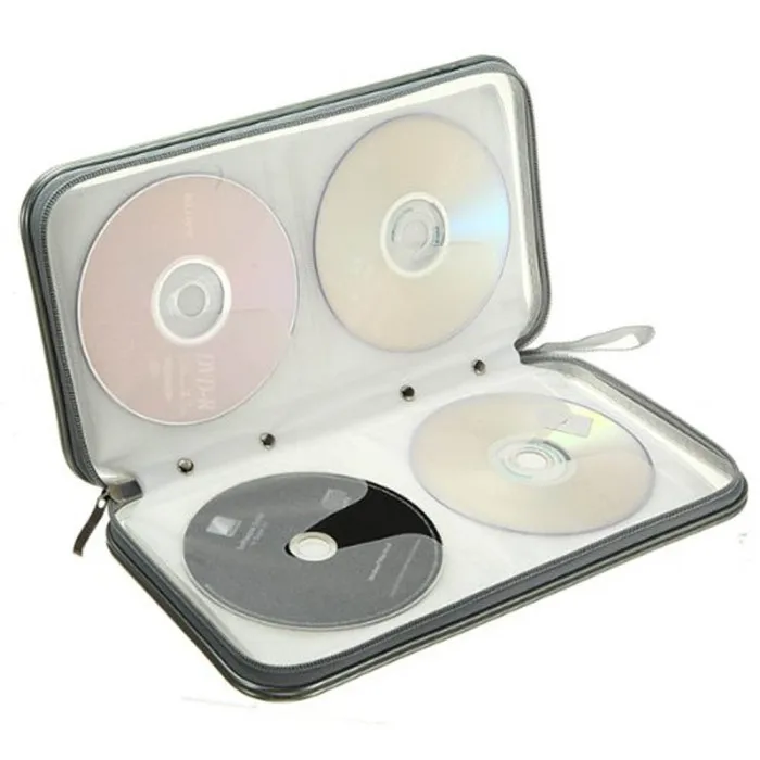 80 дисков DVD CD хранения бумажник держатель сумка чехол альбом коробка пластик BJStore